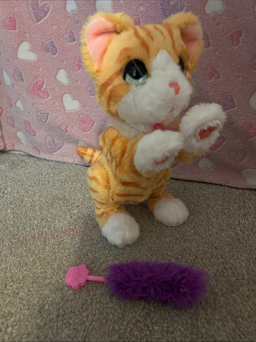 FurReal orange & White Interactive Cat Toy - Adorable animatronic Kitten